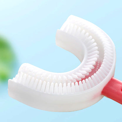 BROSSE À DENTS EN FORME DE U POUR ENFANT (Pack contient 2 Brosses)